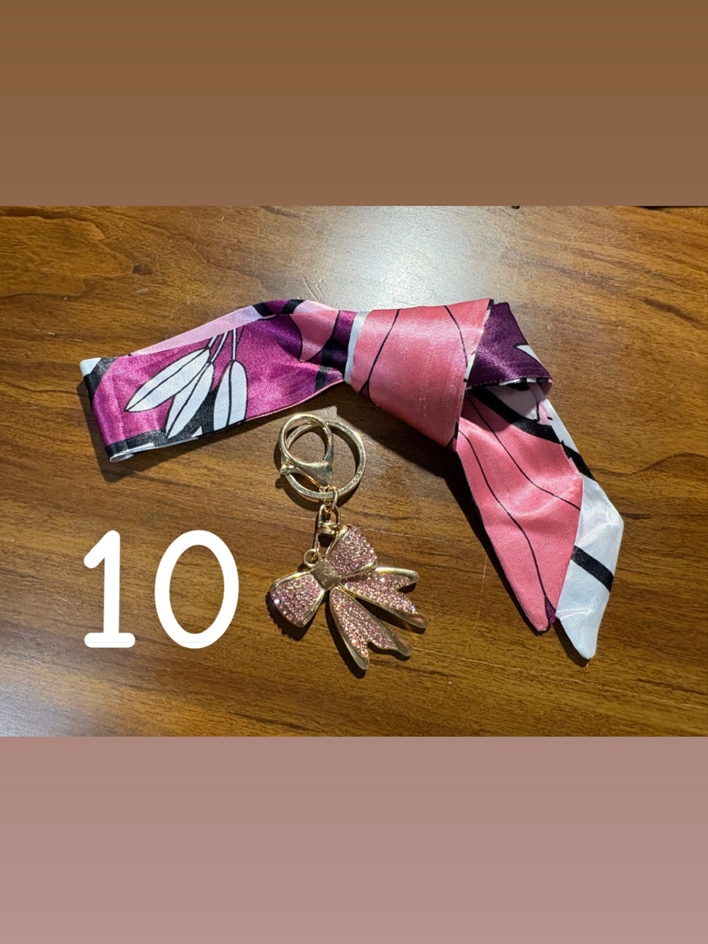 Bag Scarf and Charm Set (choose your set)